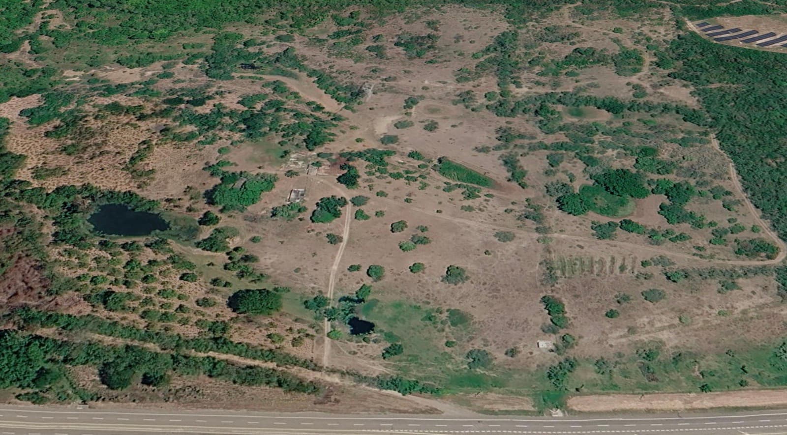 Vista aérea del predio y sus alrededores